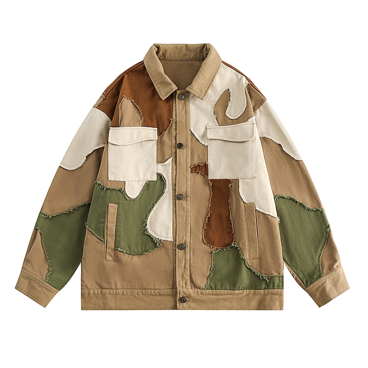 1. Niche Loose Turn-down Collar Coat Tide - enhanced image 11