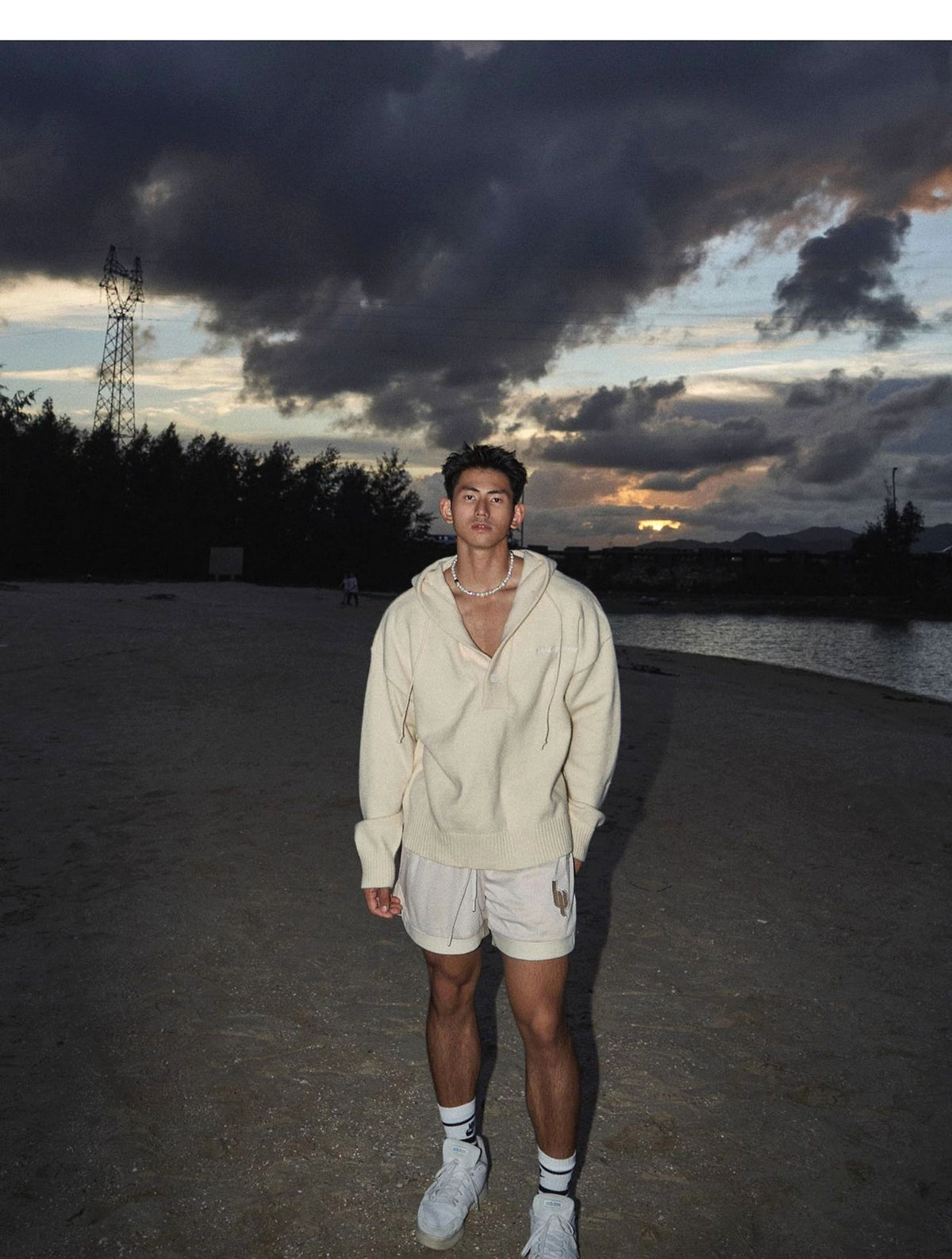 American Simple Embroidery Knitting Hooded Sweater Men - enhanced image 11