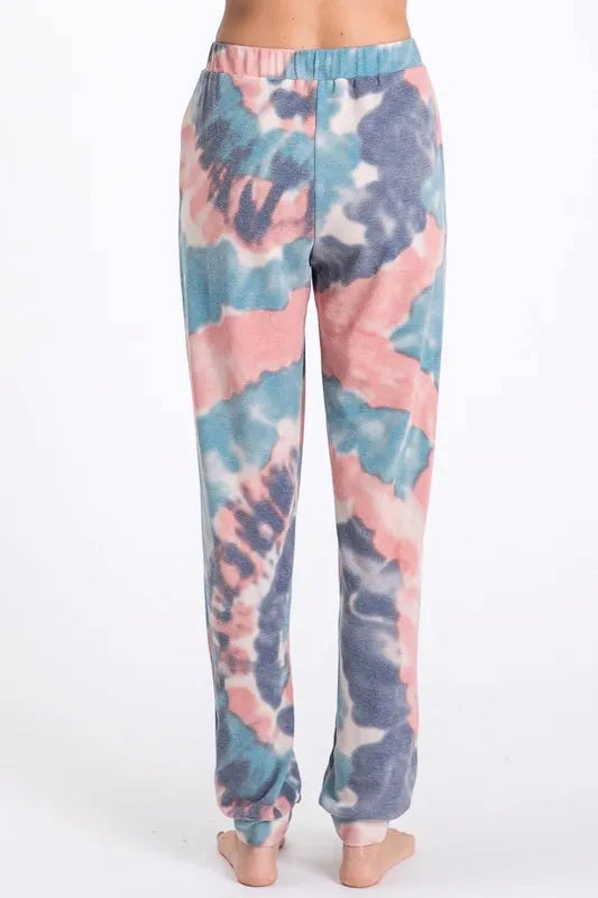 BiBi Tie Dye French Terry Casual Pants - enhanced image 11