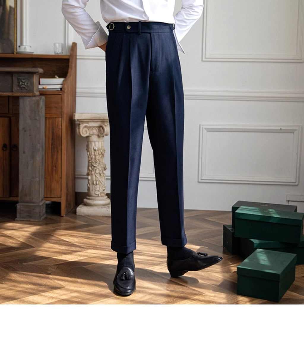British Men Business Casual Pants - enhanced image 11