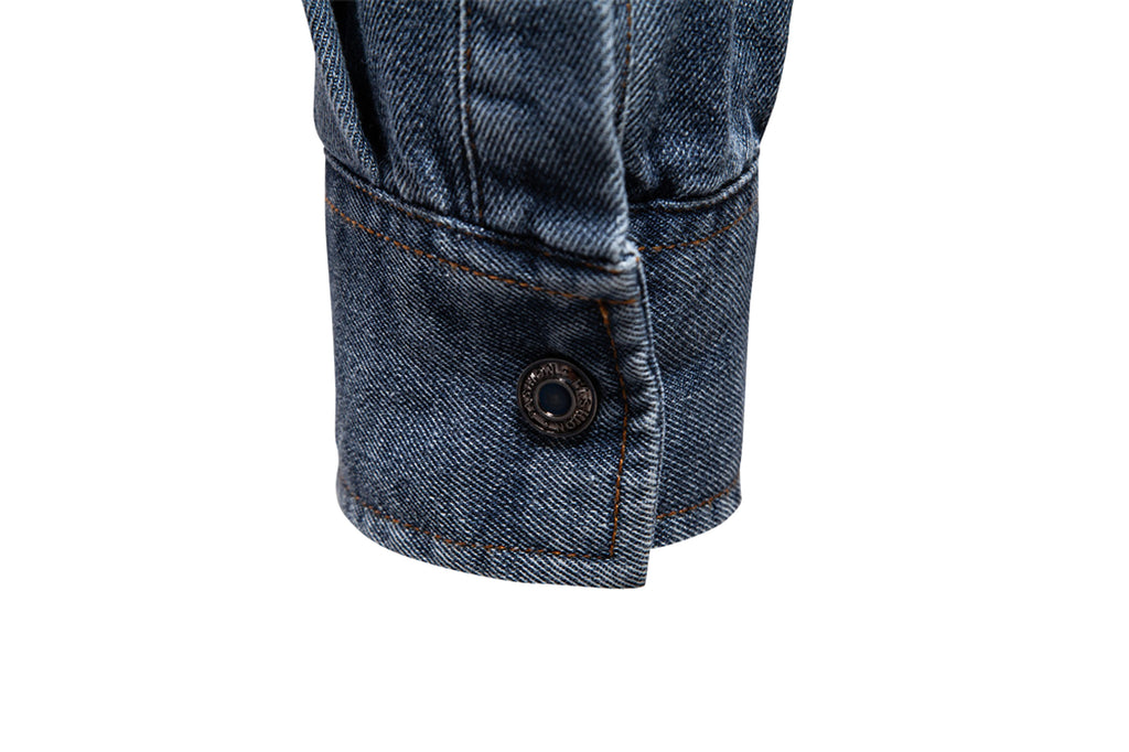 Casual Long Sleeve Washed DressShirt - enhanced image 11