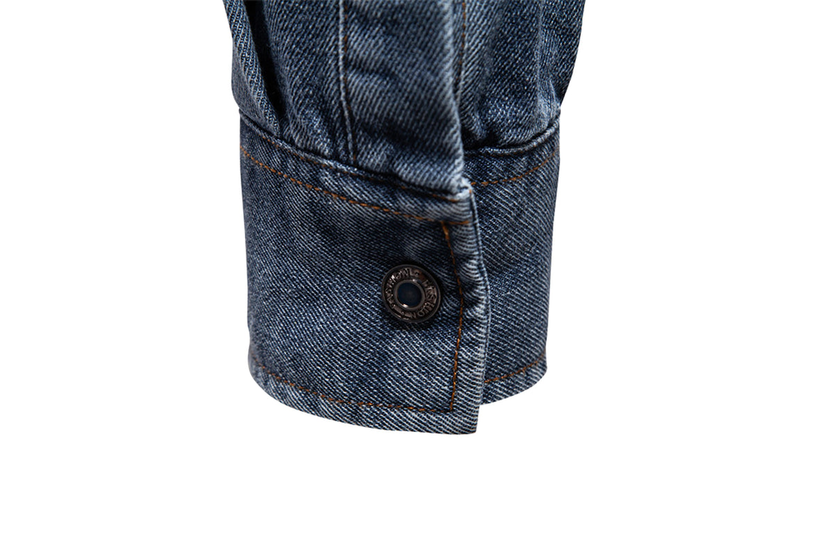 Casual Long Sleeve Washed DressShirt - enhanced image 11