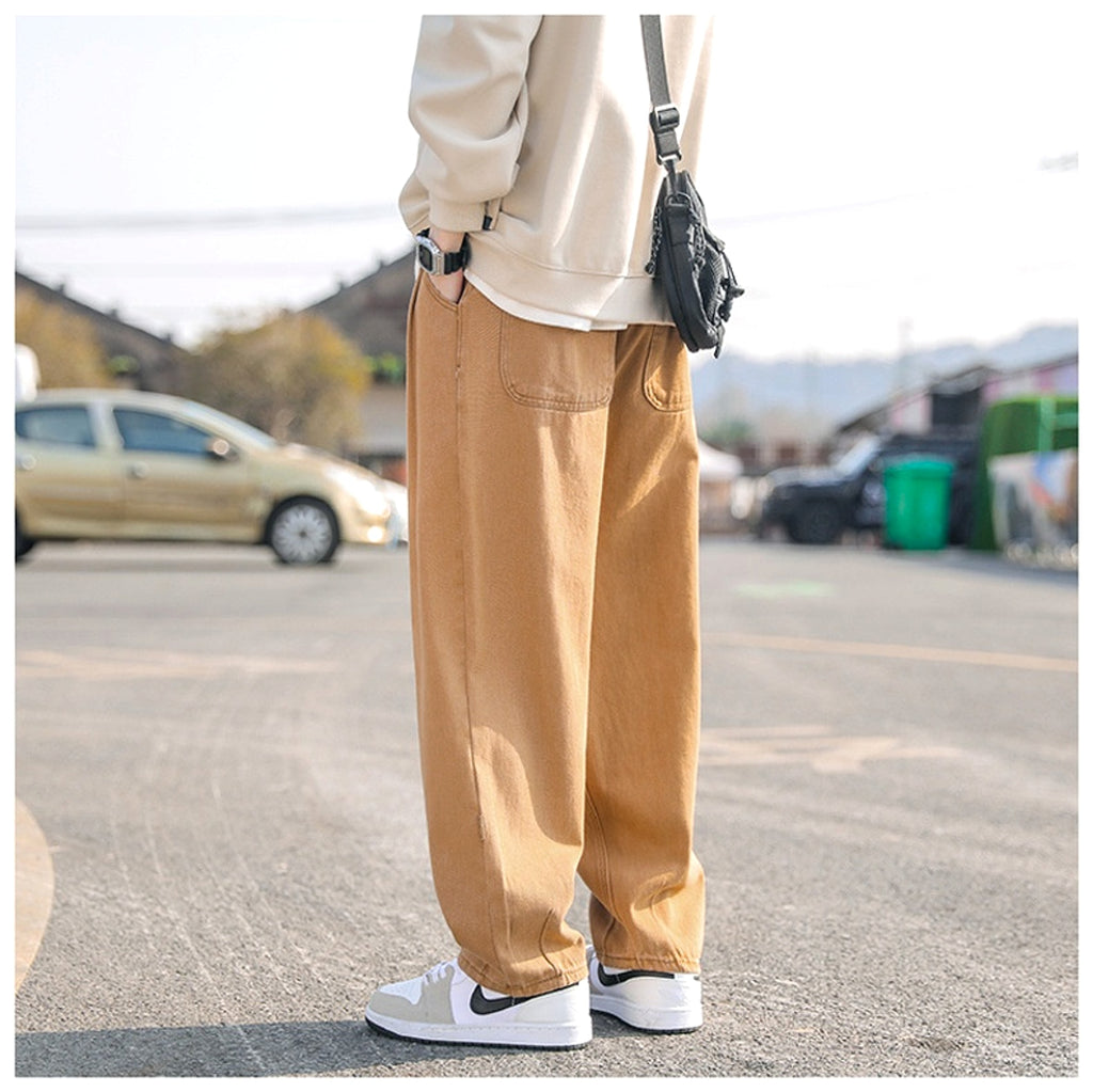 Cotton Pants Men's Casual Straight-leg Pants (Jeans) - enhanced image 11