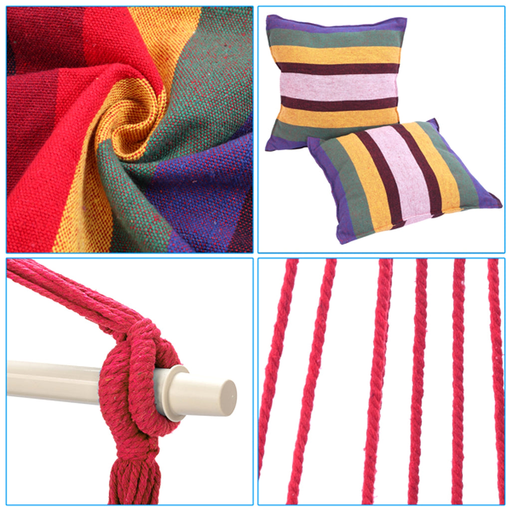 CozyCloud™ – Rainbow Hanging Chair with 2 Cushions - enhanced image 11