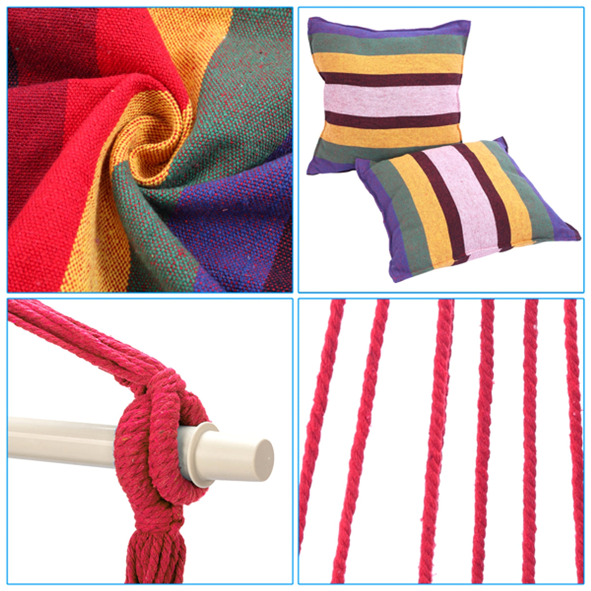 CozyCloud™ – Rainbow Hanging Chair with 2 Cushions - enhanced image 11