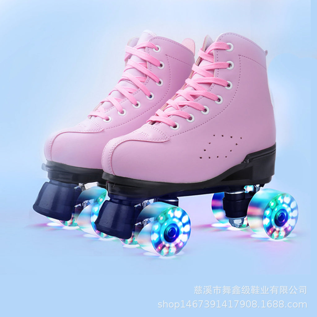 Double Row Skates Four-roller Skates Flashing Heelys - enhanced image 11