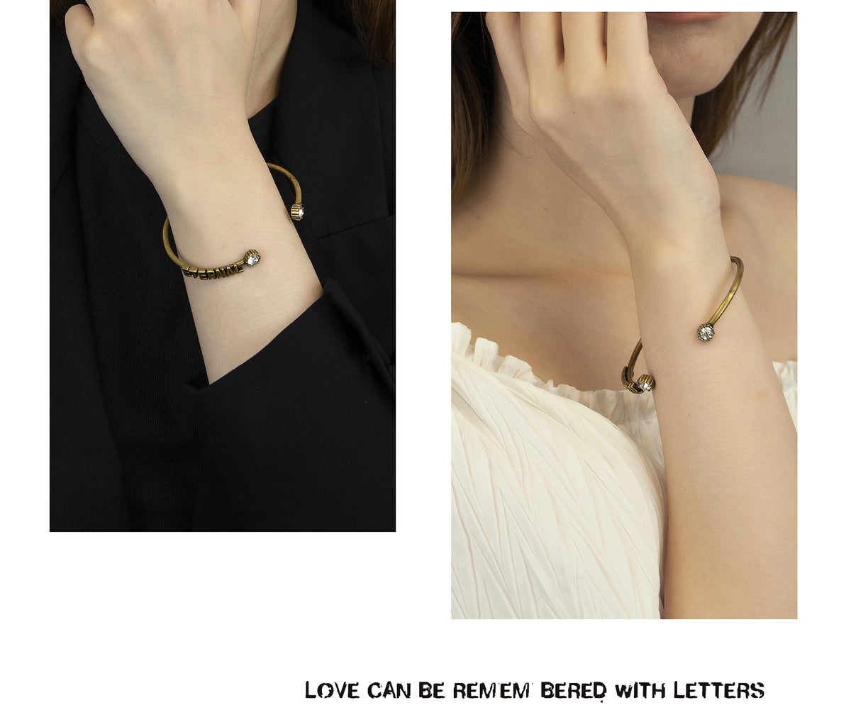 Vintage Bronze Letter Bracelet – A Retro & Timeless Statement Piece! - enhanced image 11
