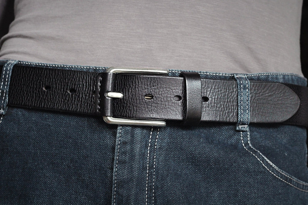 First Layer Cowhide Handmade Belt Men's Pin Buckle Belt