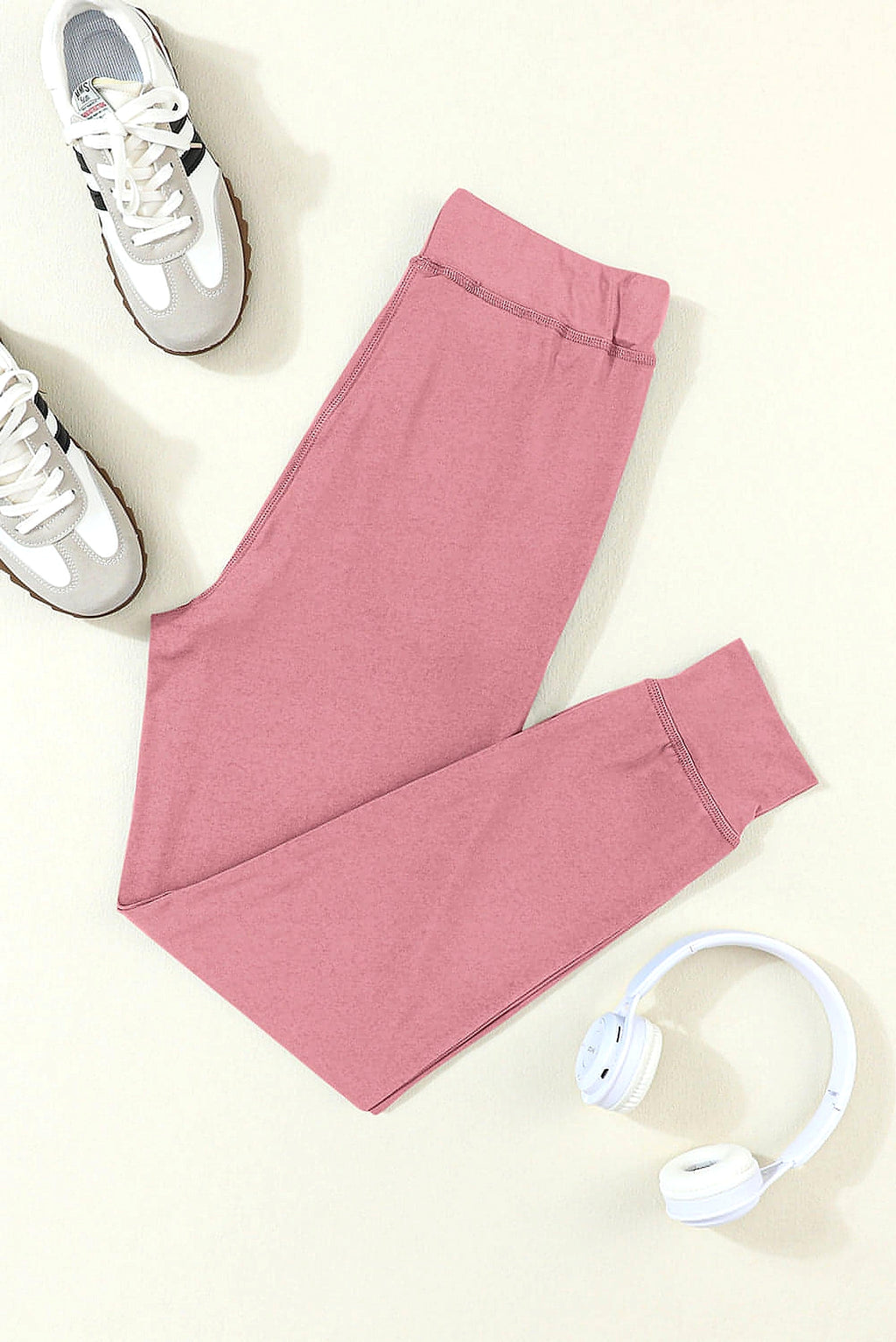 Fushia Drawstring Waist Pocketed Joggers - enhanced image 11