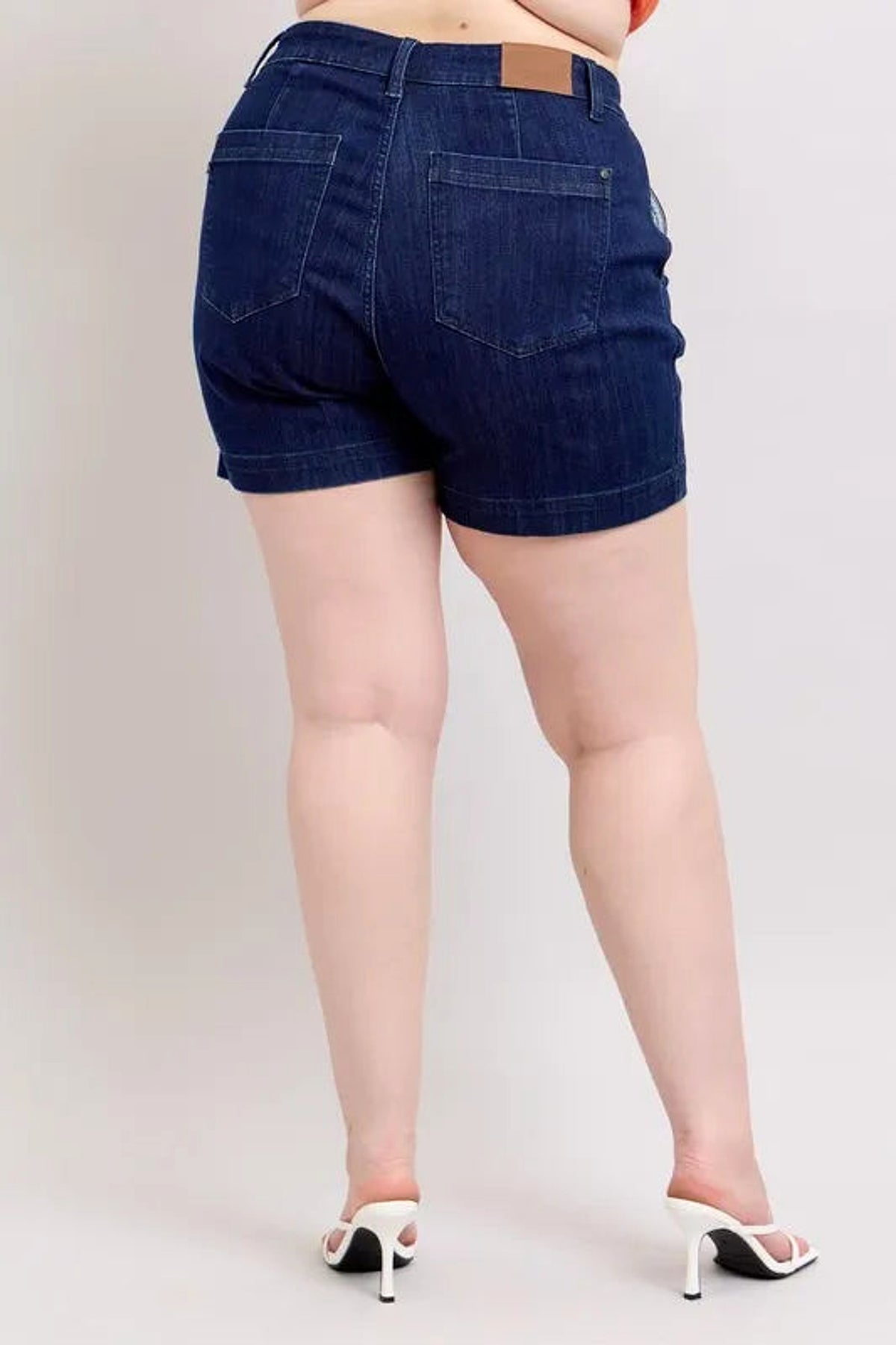 Judy Blue Full Size High Waist Denim Shorts Plus Size - enhanced image 11
