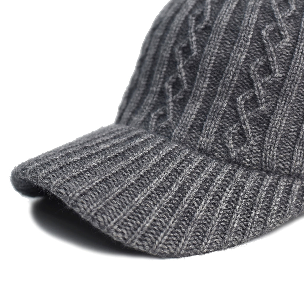 Knitting Wool Baseball Cap Korean Warm Solid Color Light Plate Peaked Cap - enhanced image 11