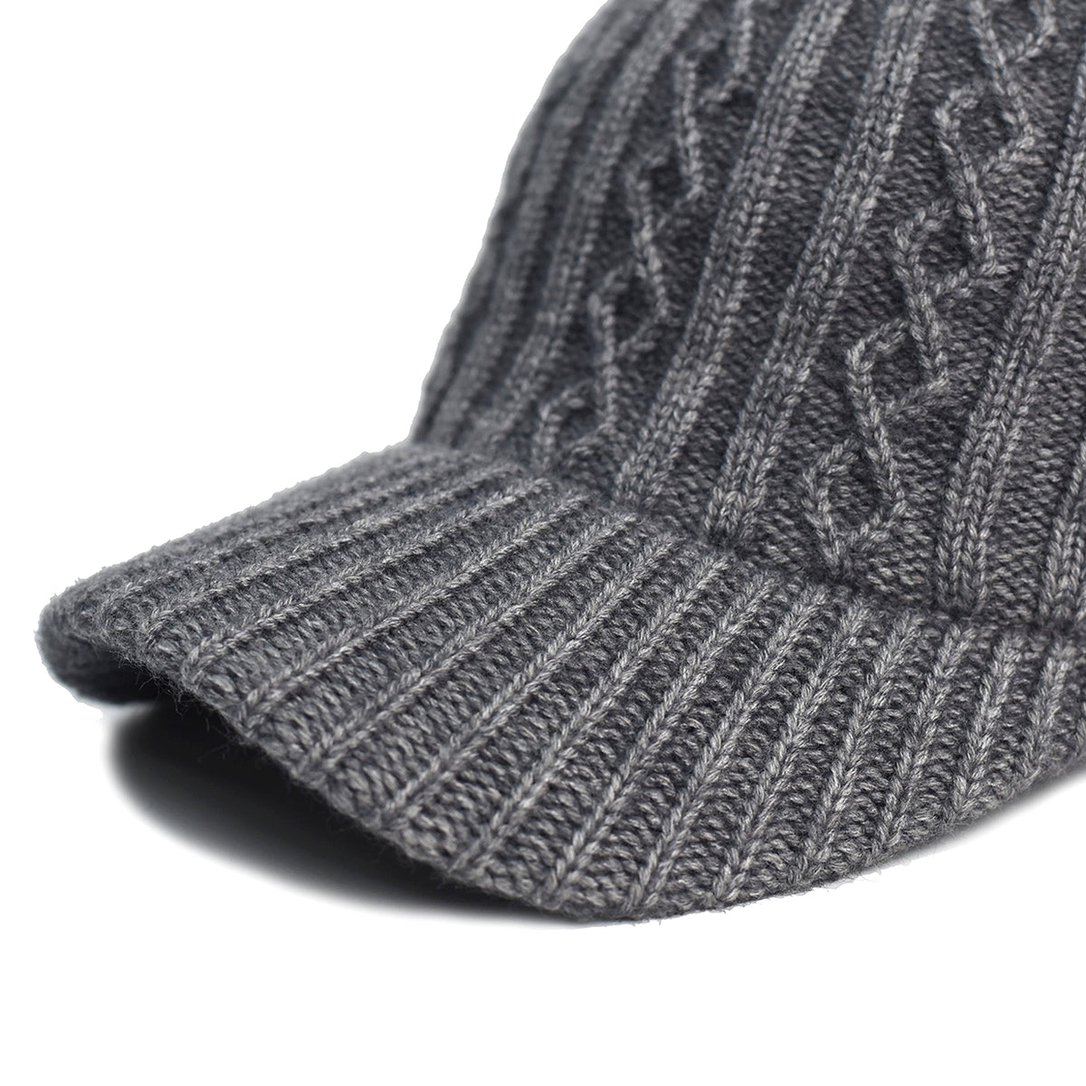 Knitting Wool Baseball Cap Korean Warm Solid Color Light Plate Peaked Cap - enhanced image 11