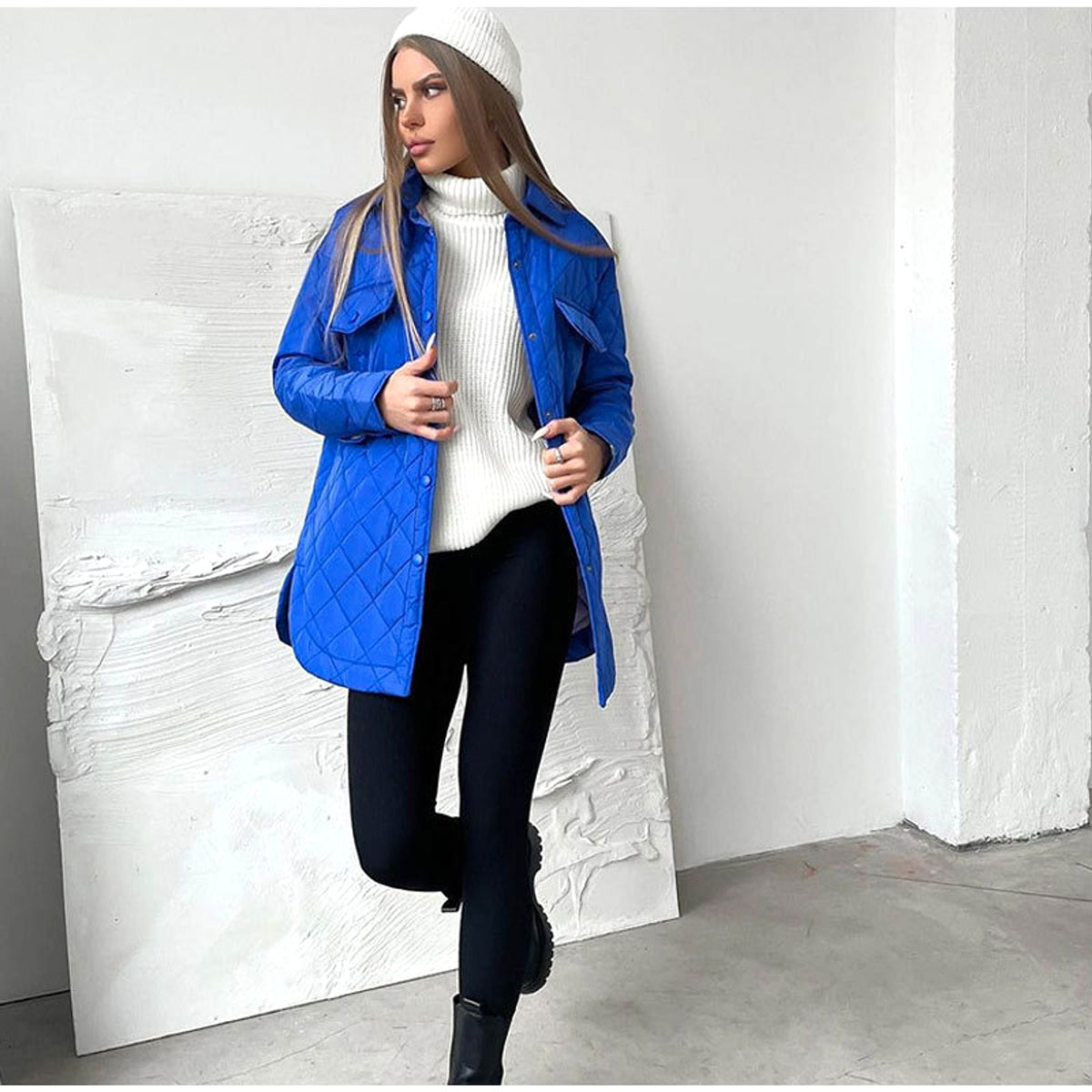 Long Breasted Lapel Cotton Jacket – 25 Edition - enhanced image 11