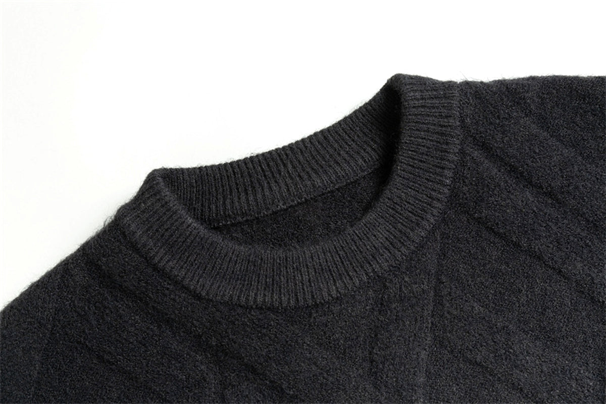 Men's Casual Retro Crew Neck Rhombus Tie-dyed Sweater - enhanced image 11