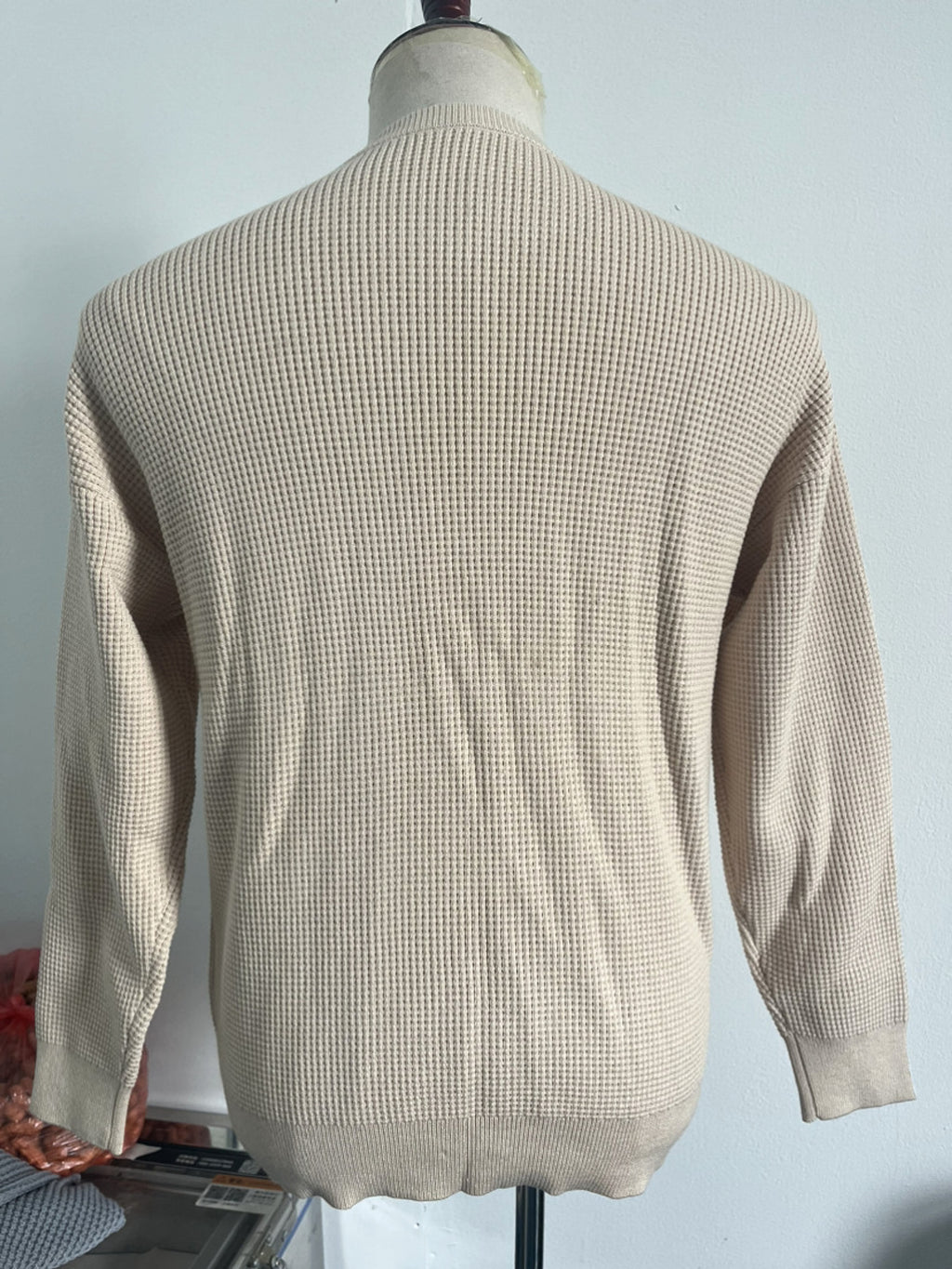 Men's Fashion Solid Color Waffle Casual - enhanced image 11