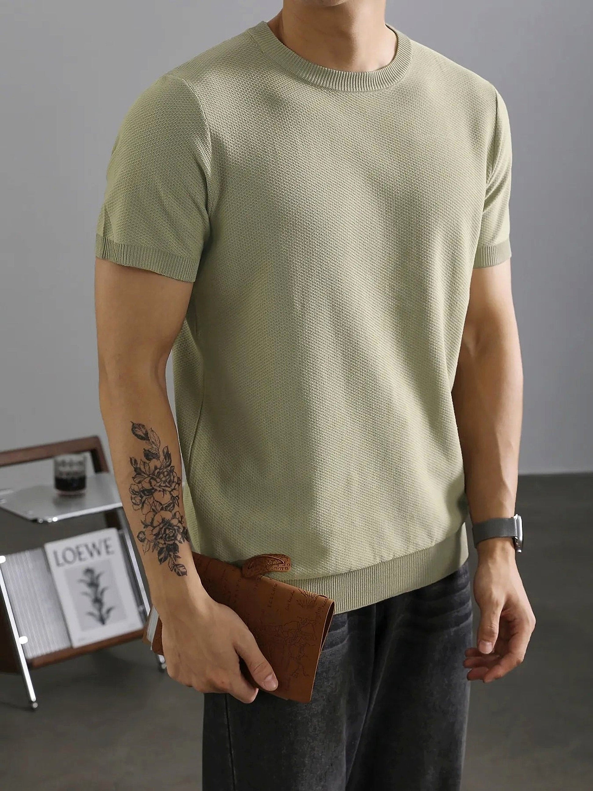 Men's Full Size Classic Crew Neck Basic T-Shirt Plus Size - enhanced image 11