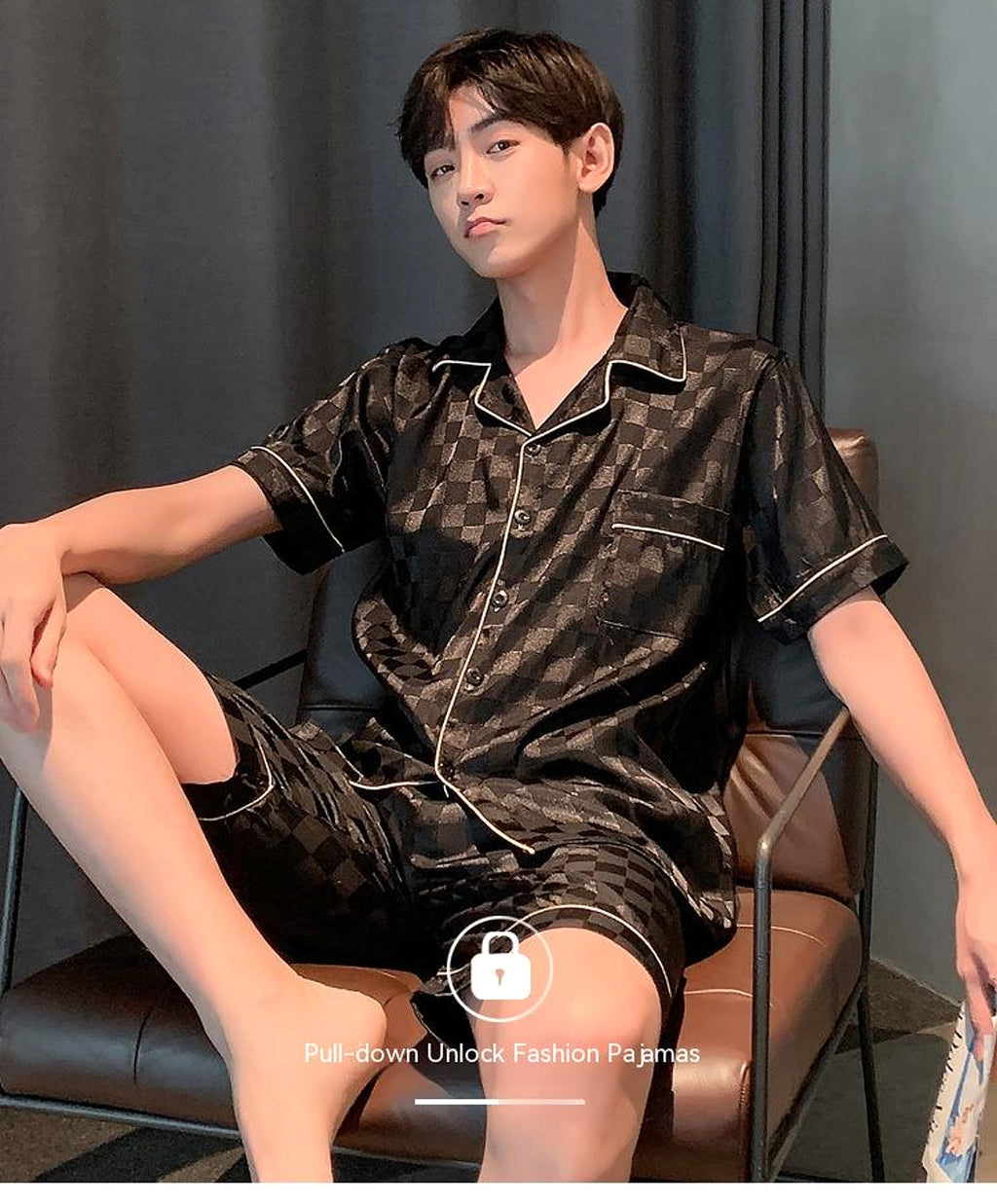 Men's Pajamas Summer Homewear Suit - enhanced image 11