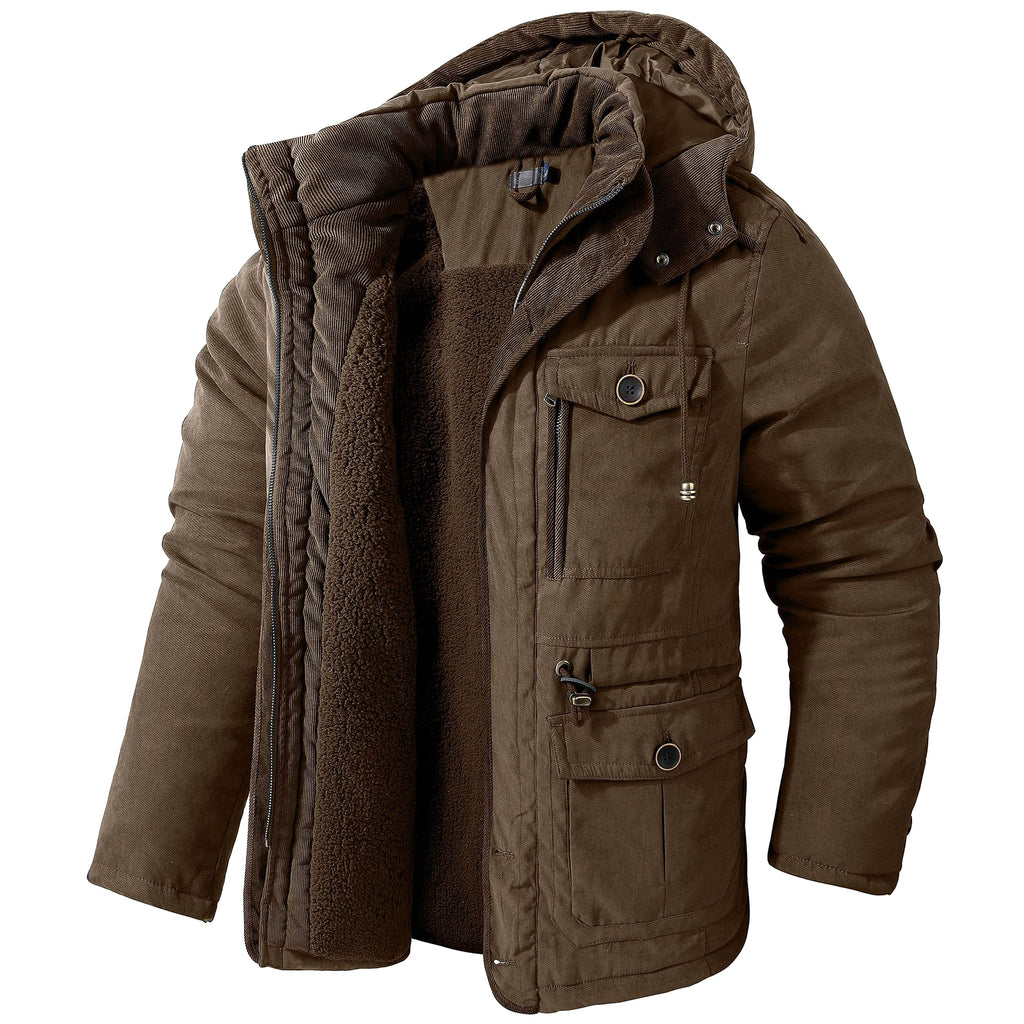 A Men's Plus Size Lambswool Cotton Jacket - enhanced image 11