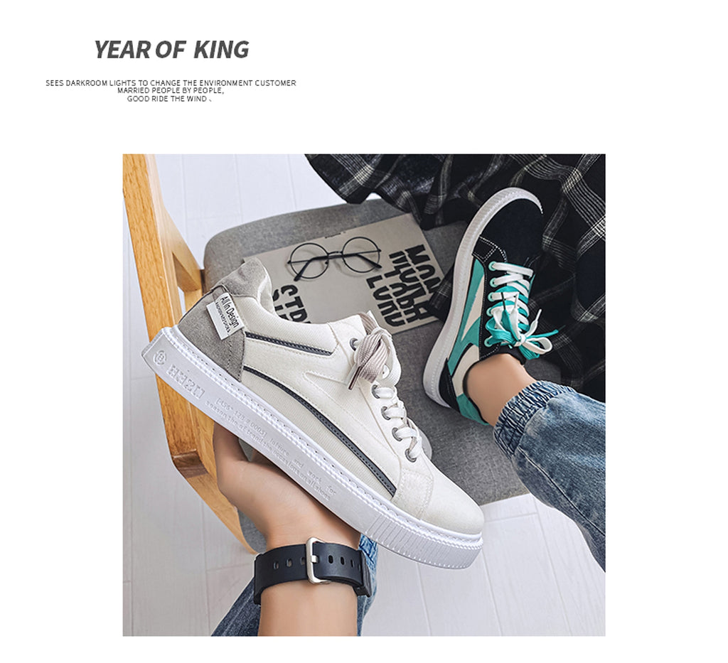 Men's Shoes Summer New Breathable Thin Sneakers Casual Low Top - enhanced image 11