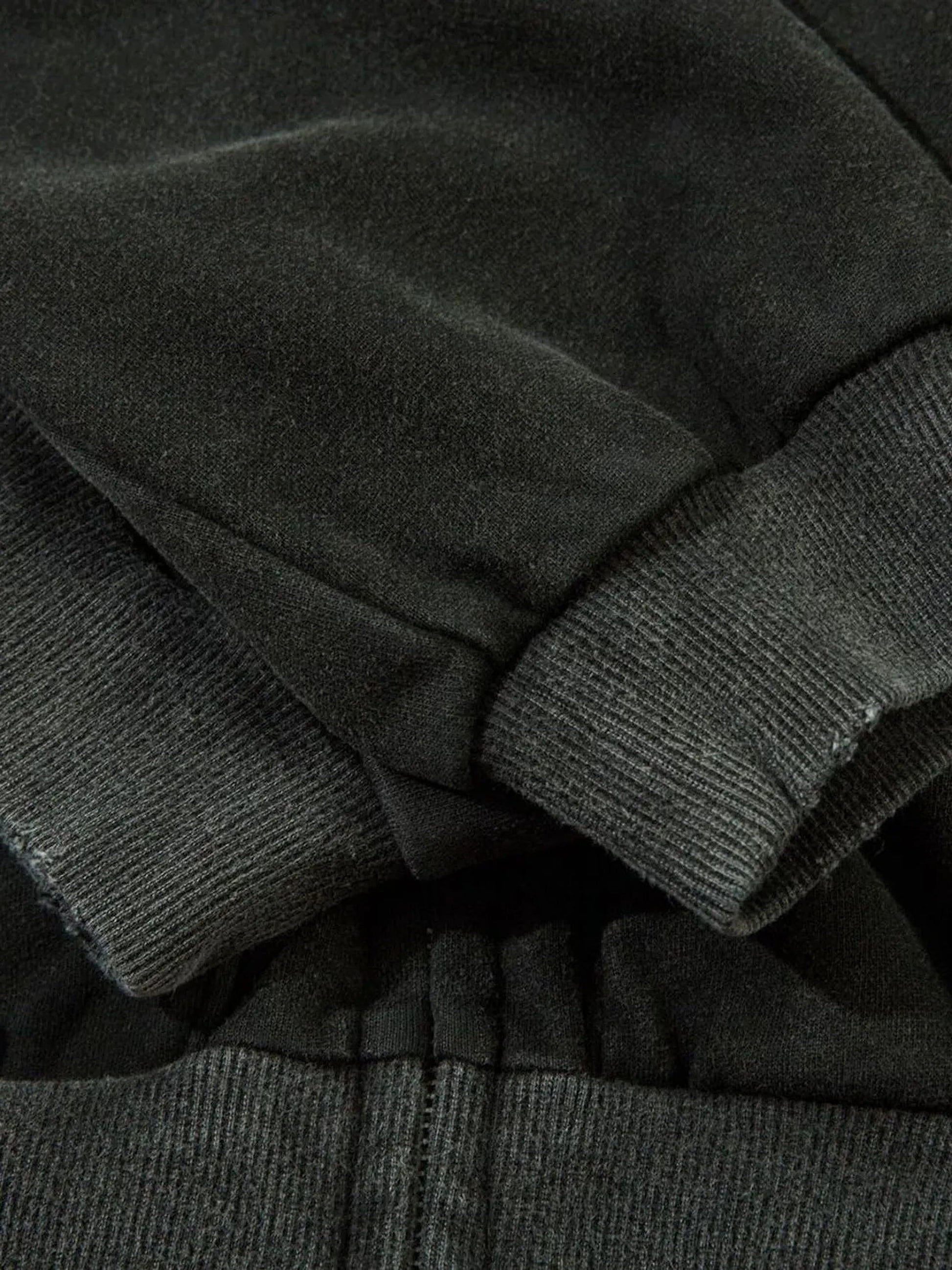 Men's Washed Zip-Up Oversized Hoodie - enhanced image 11