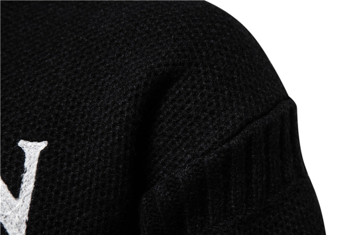 N - Profit - Trendy Leisure Warm Knitted Bottoming Youth Sweater Men - enhanced image 11