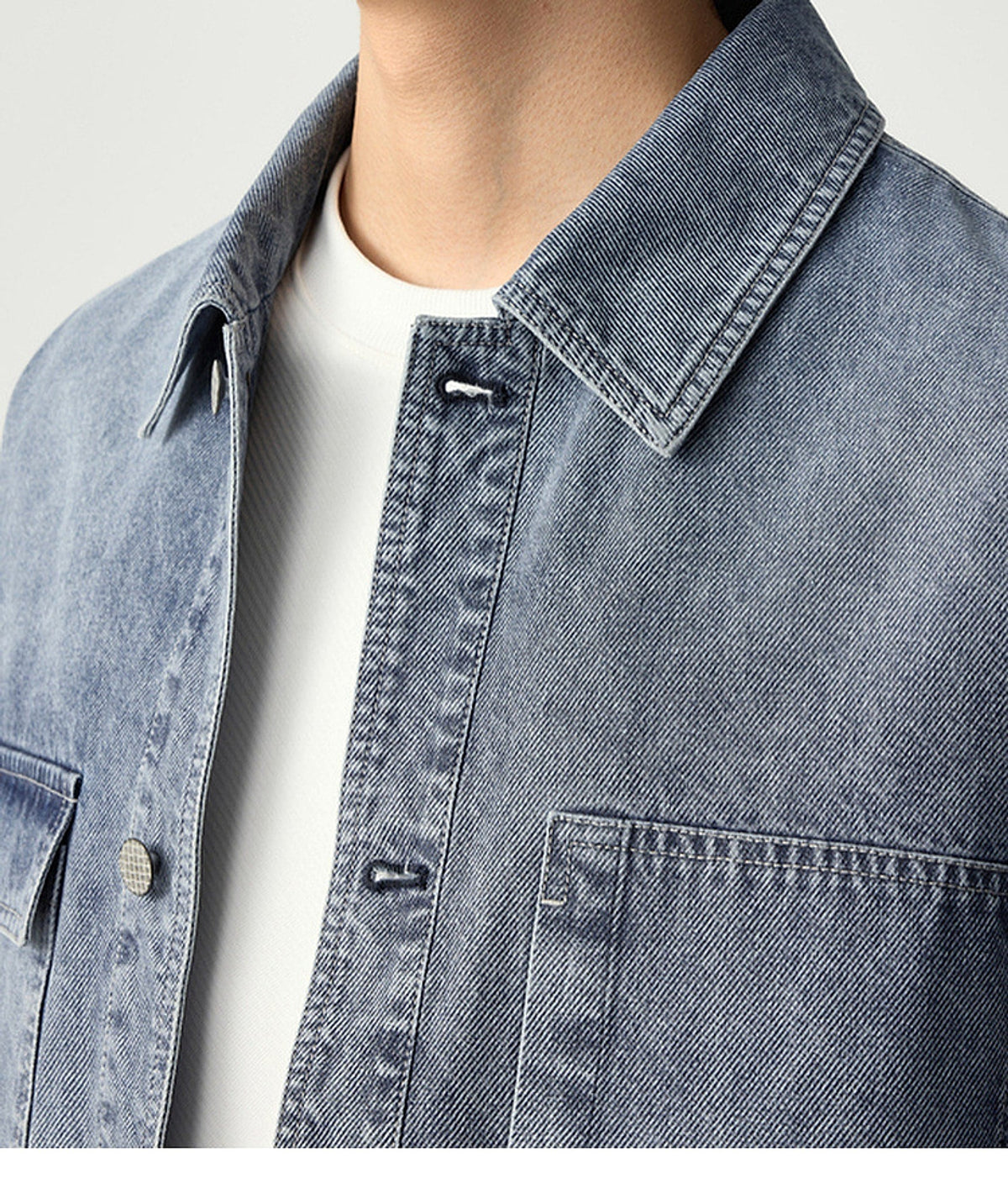 Pocket Decorative Lapel Men's Jacket