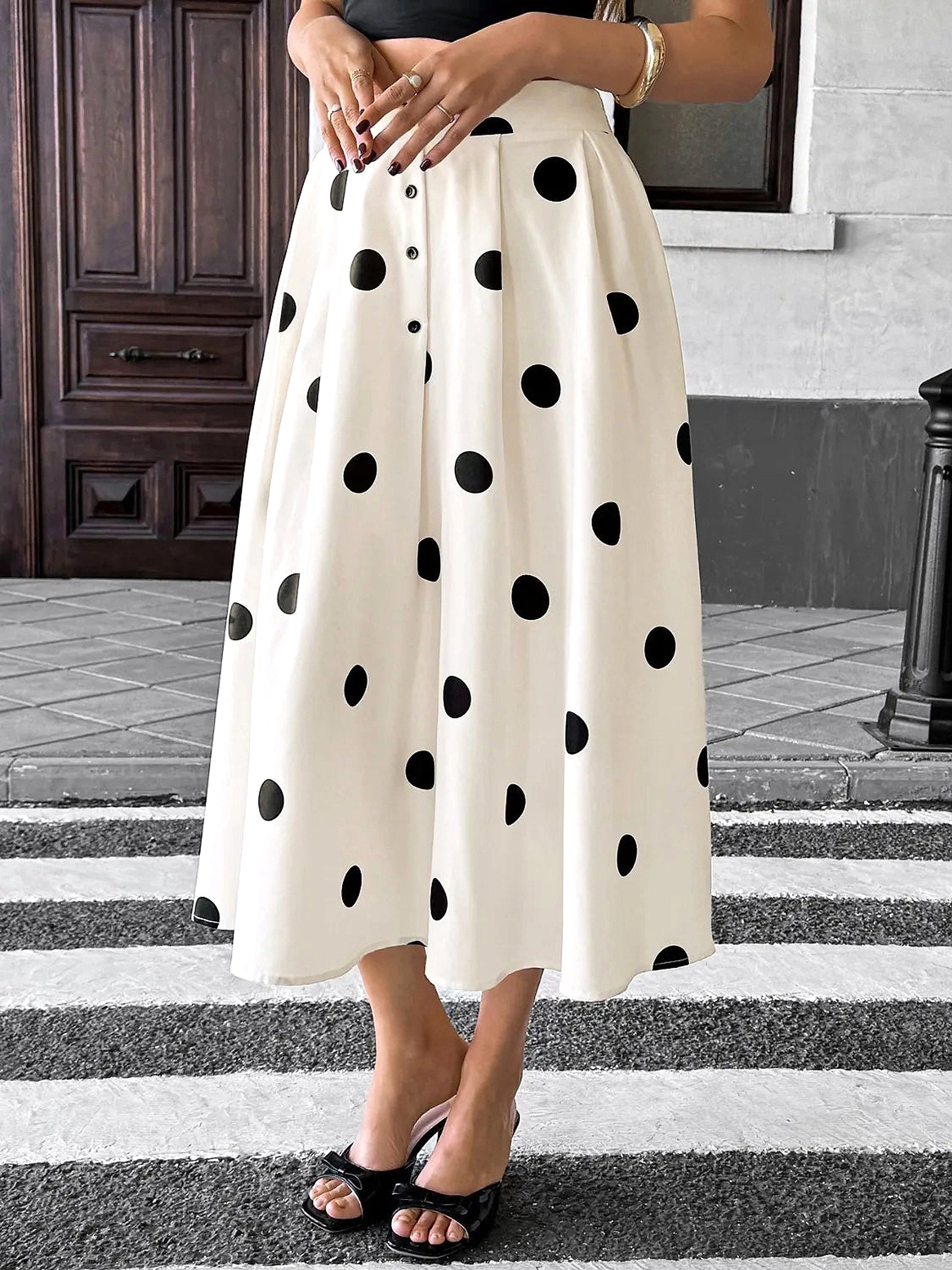Polka Dot Skirt - enhanced image 11