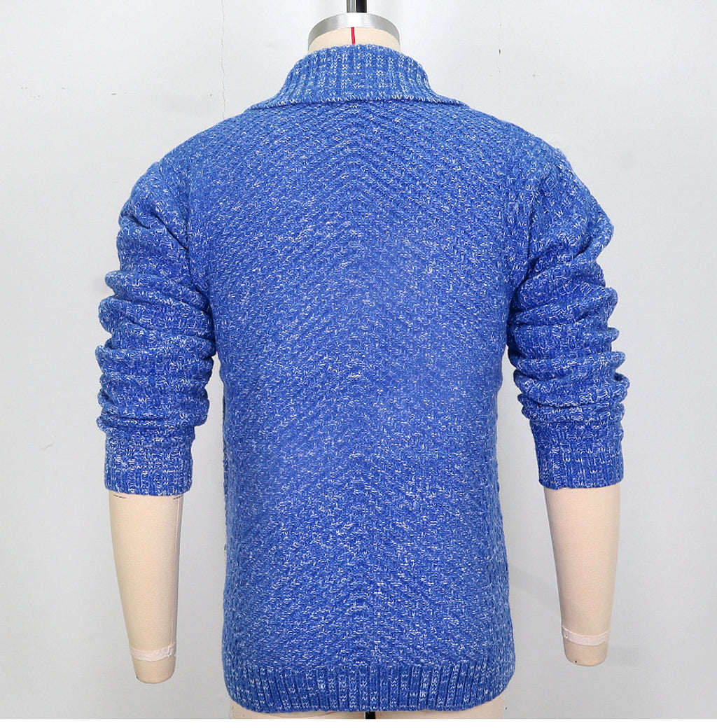 Polyester Men's Long-sleeved Thick Needle Sweater Sweater - enhanced image 11