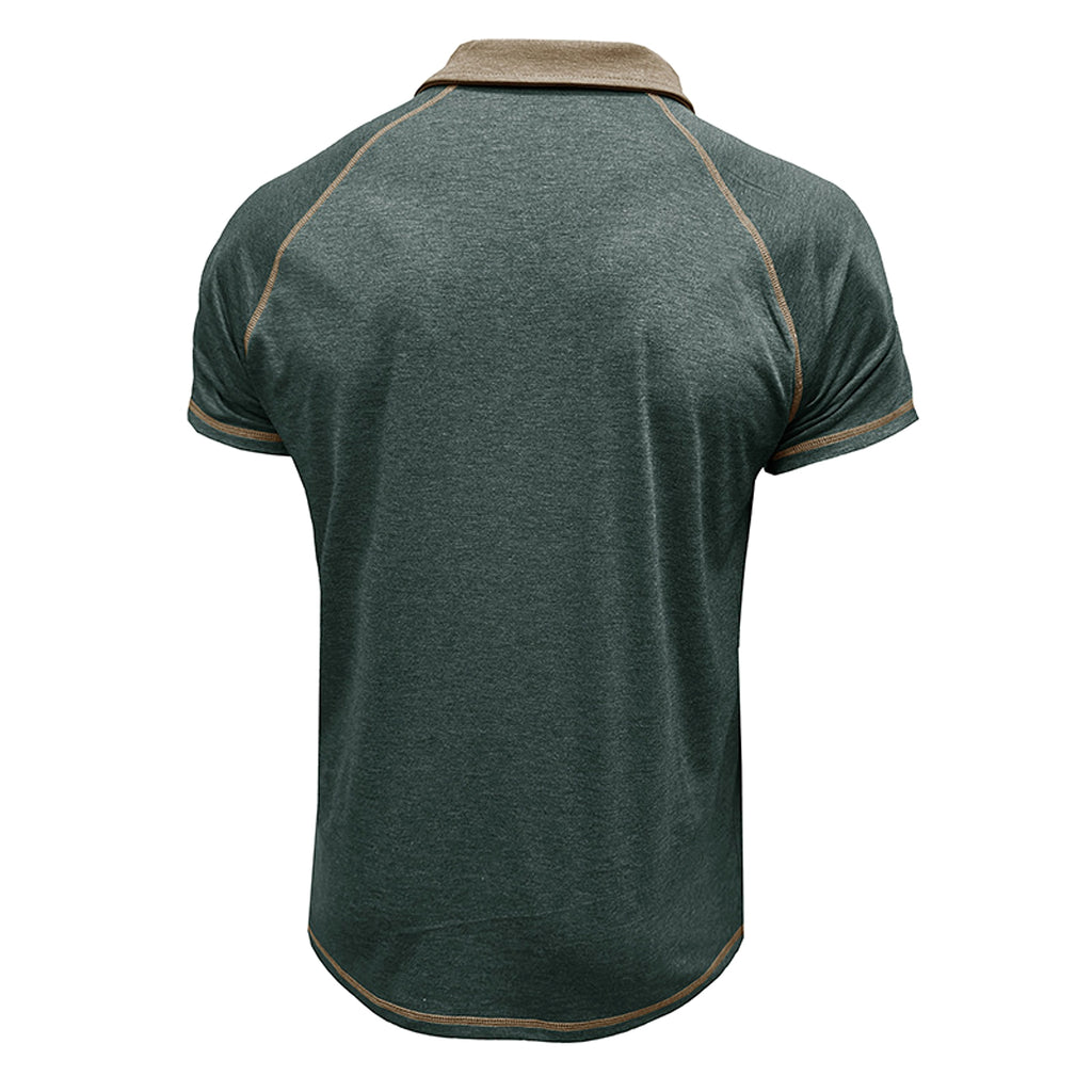 Short-sleeved Lapel T-shirt POLO Bottoming Shirt Men Clothing - enhanced image 11