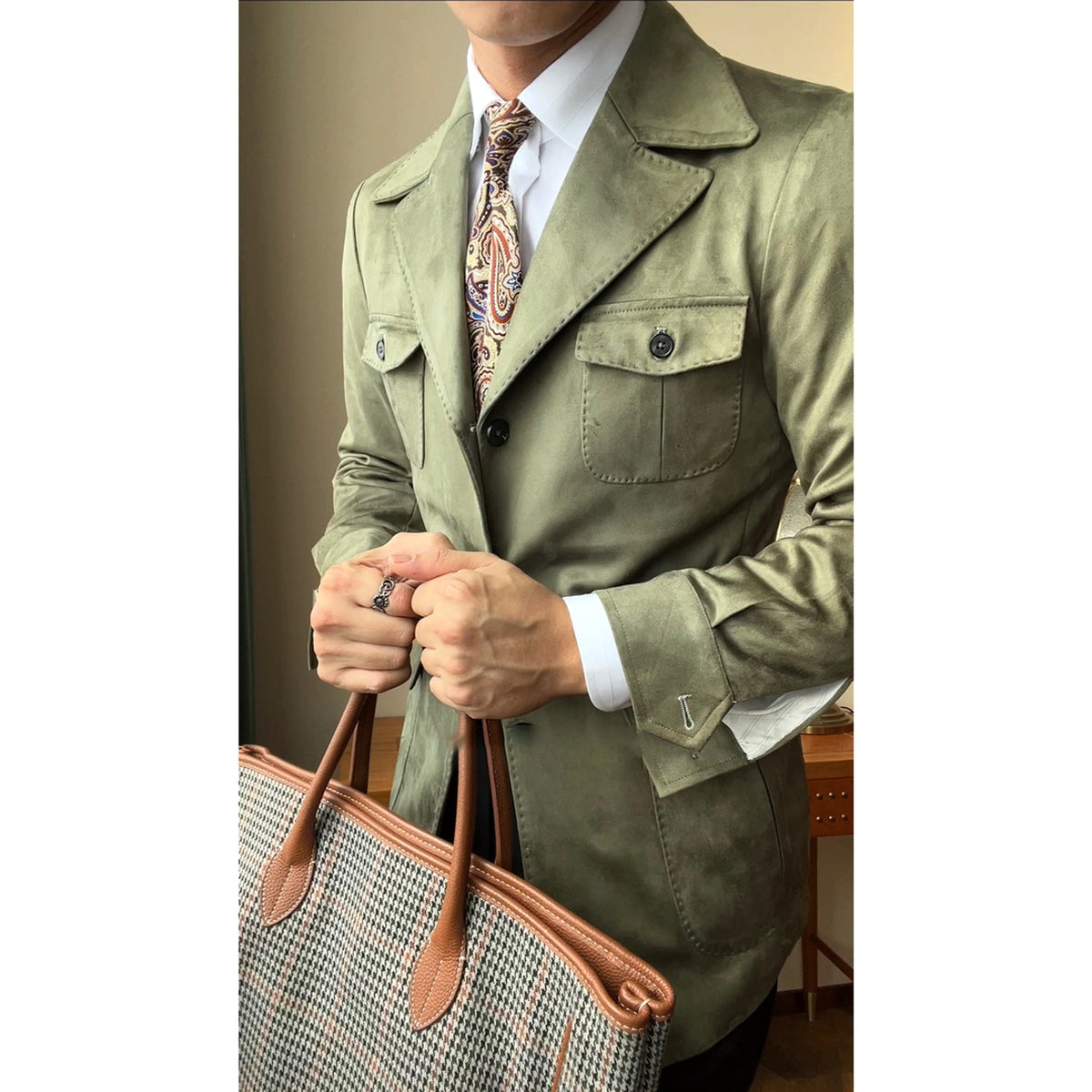 VeluttoRetro™ – Suede Velvet Classic Jacket - enhanced image 11