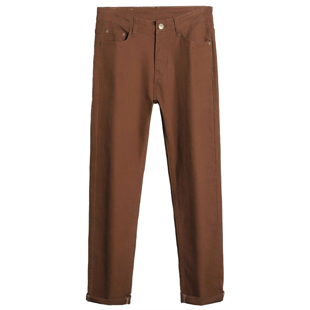Straight Stretch Comfortable Trousers Mid-high Waist Pants Men - enhanced image 11