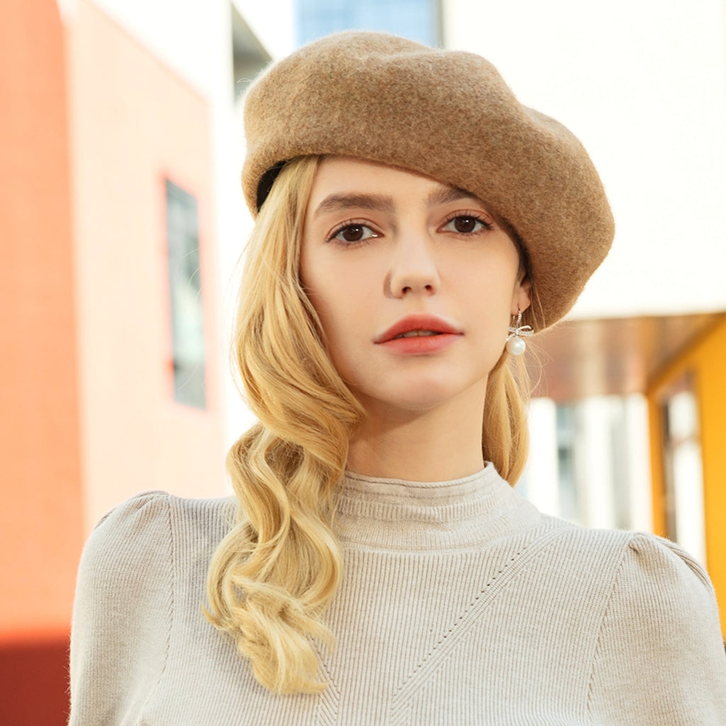 Thickened And Plush Enlarged Hood Elastic Sweatband Beret Hat Cap - enhanced image 11