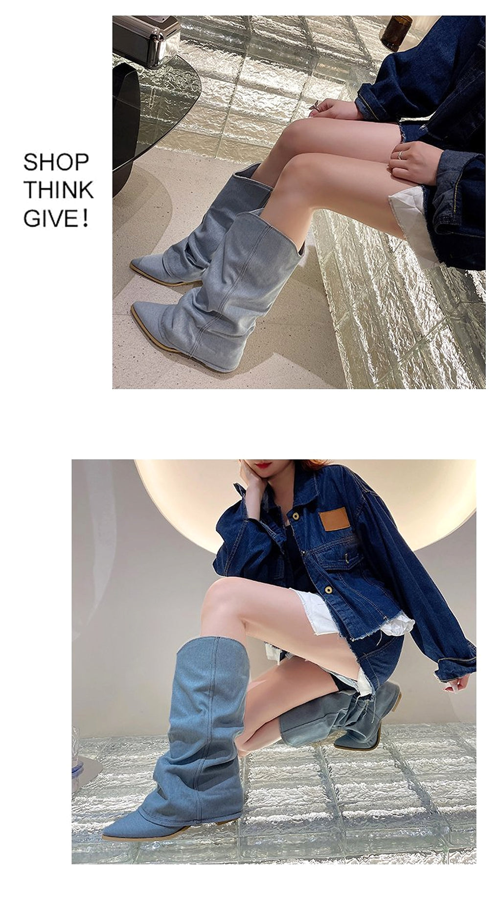 Velvexa™ – High Heel Denim Stretch Boots - enhanced image 11
