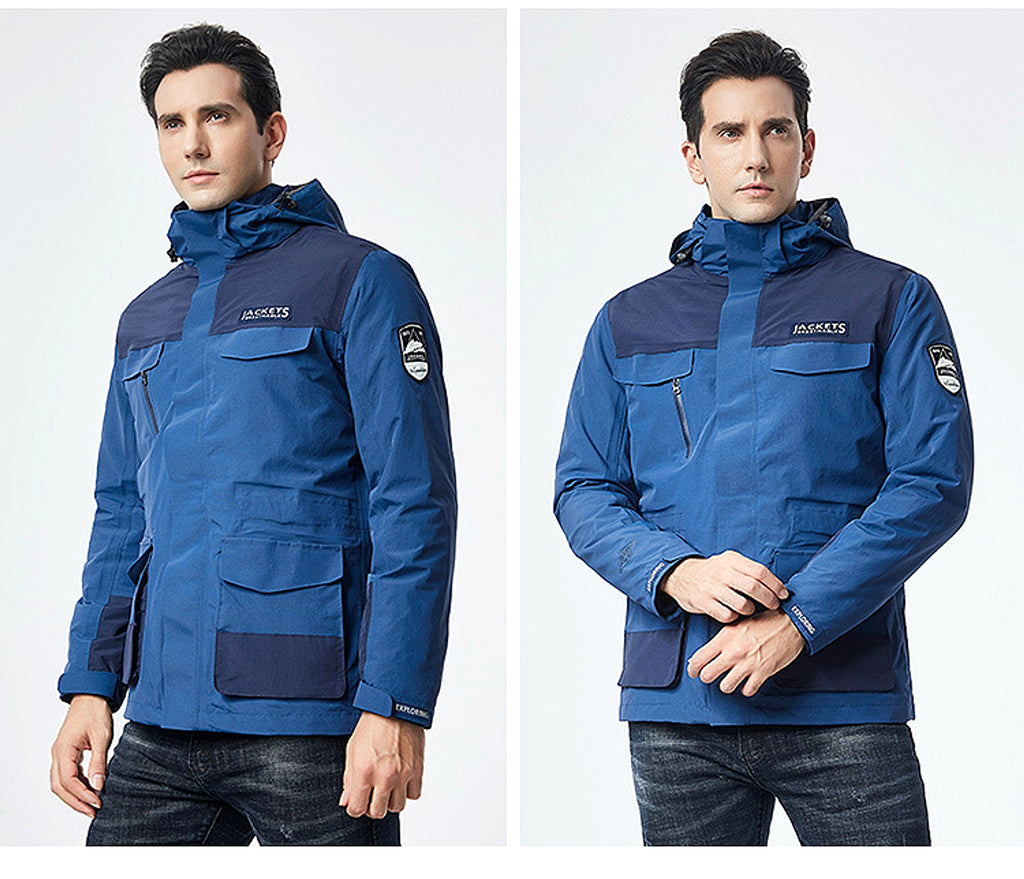 Winter Men Ski Jacket Waterproof Windproof Breathable Warm Softshell Long Sleeved Coat - enhanced image 11