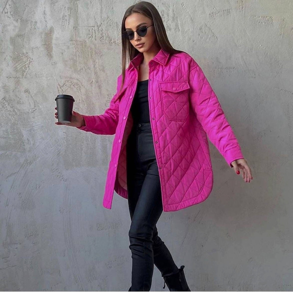 A.1 Women Rhombus Cotton-padded Jacket - enhanced image 11