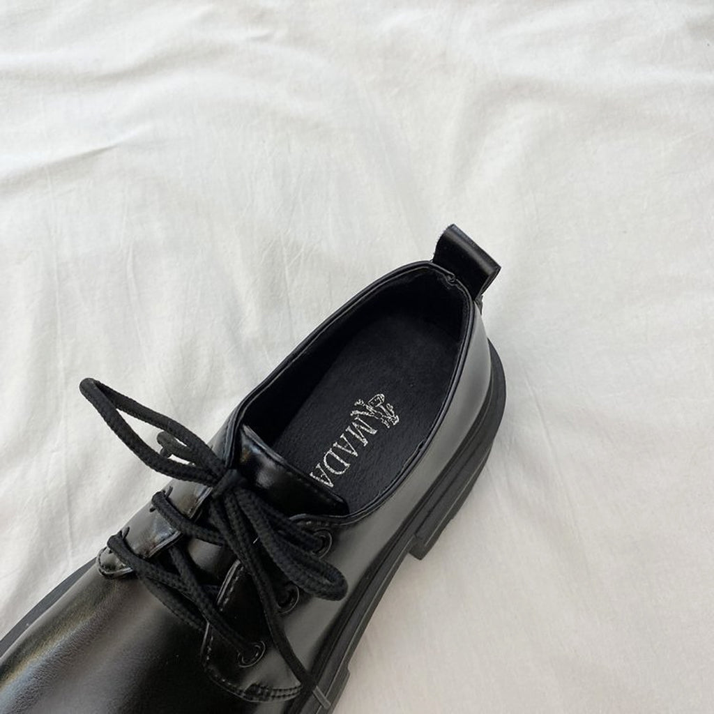 MonoBold™ – Thick Sole Vintage Leather Oxfords - enhanced image 11