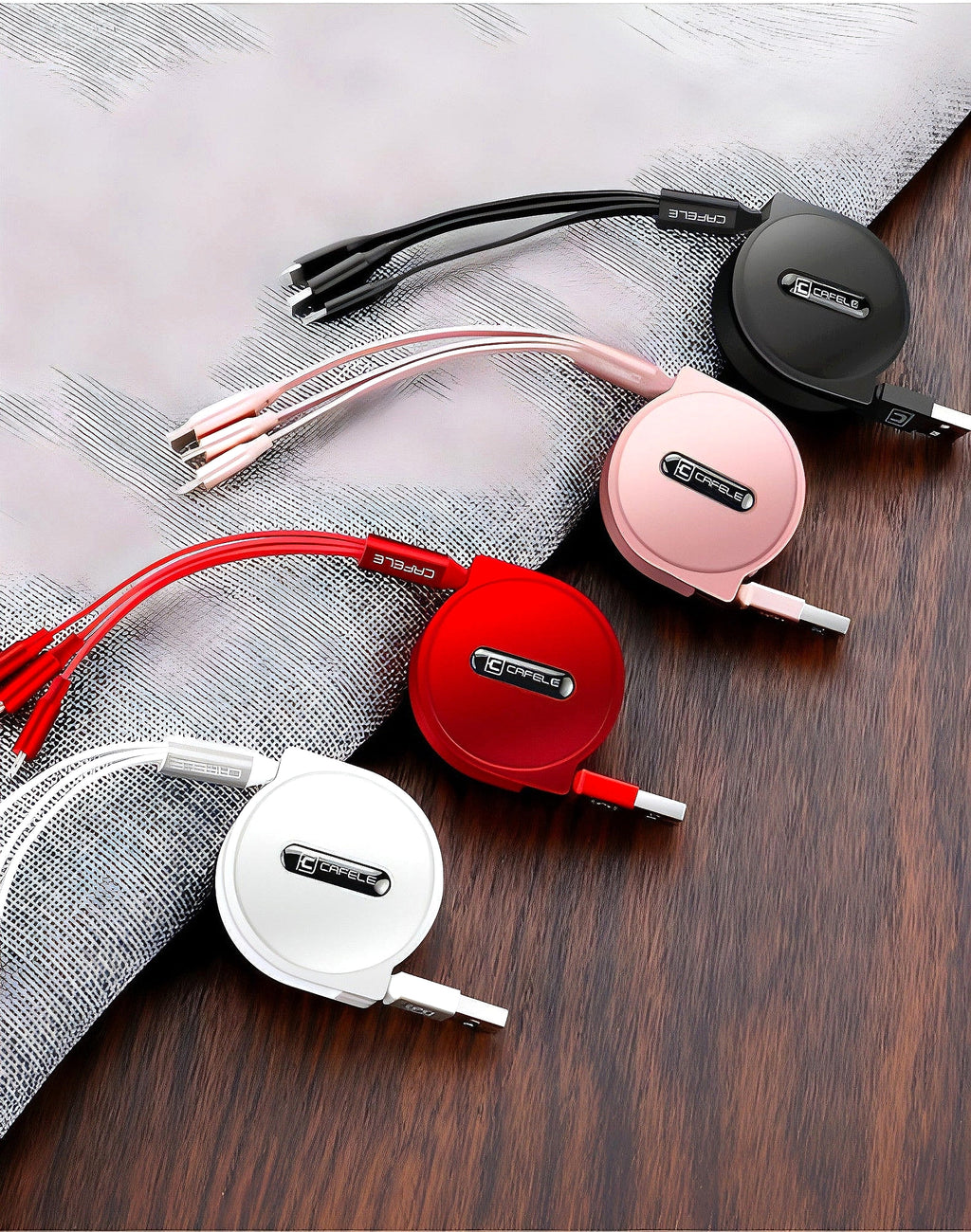 Z. Telescopic three-in-one charging line mobile phone multi-function multi-head Accessories - enhanced image 11
