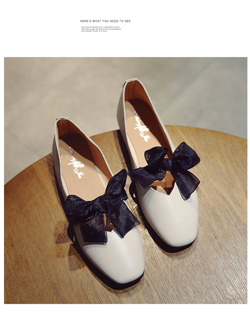 Zinia - Tie Flat Womens Shoes - enhanced image 11