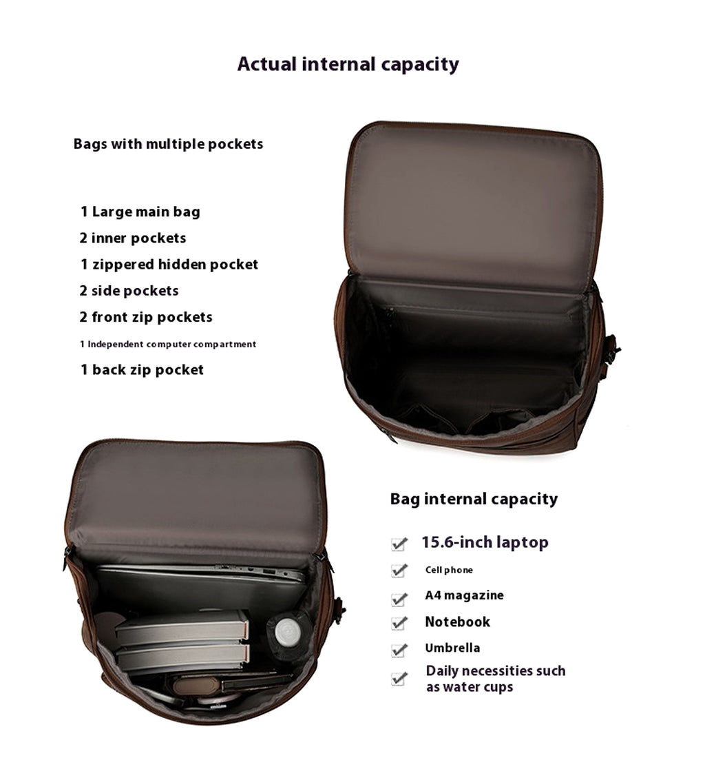 ALLFASHION™ – RetroSense™ College Backpack - enhanced image 12