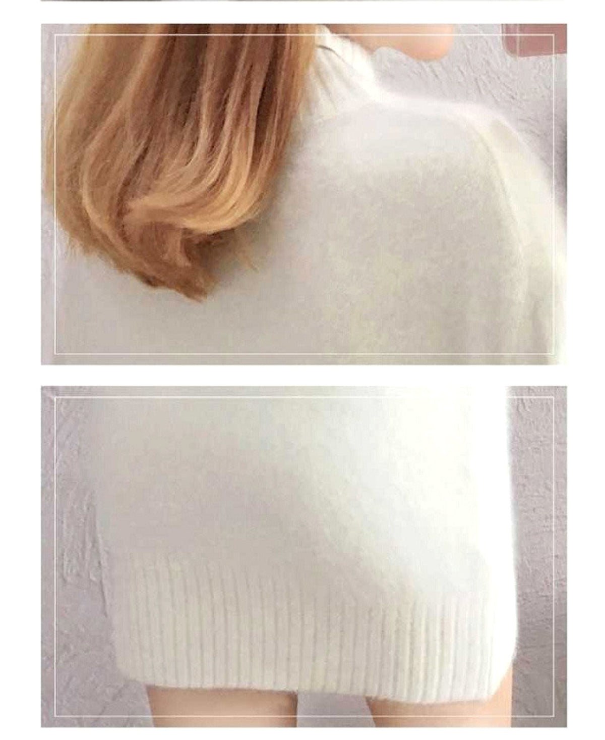 Autumn And Winter Fleece-lined Thickened Woolen Dress Sweater - enhanced image 12