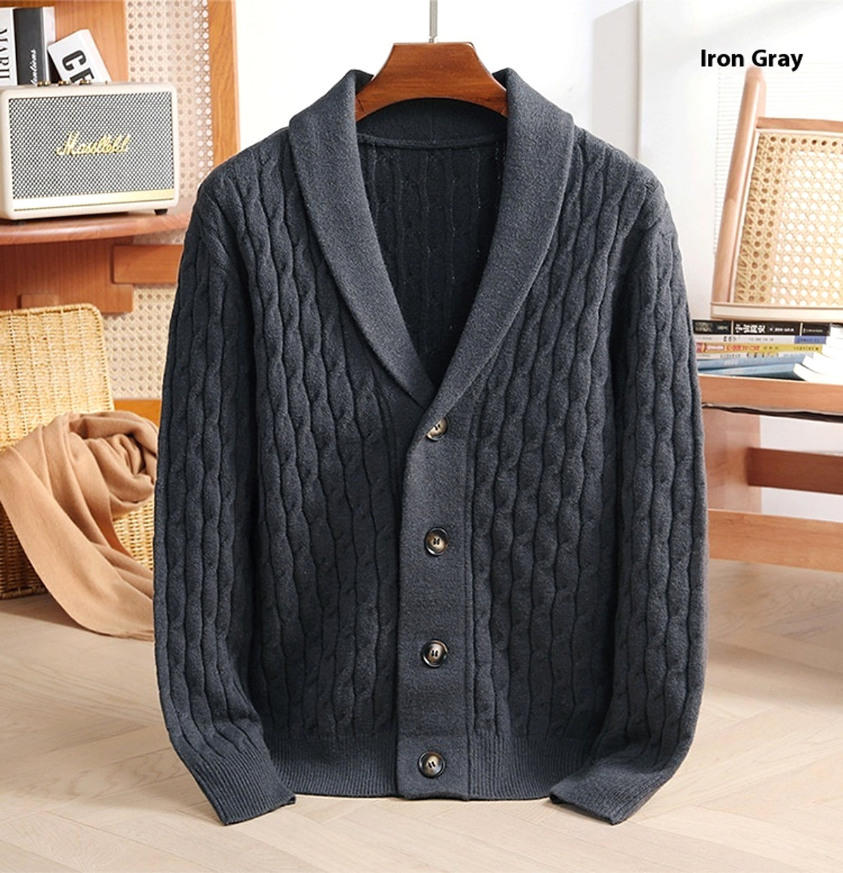 Autumn New Men's Knitwear Cardigan Casual Coat Sweater - enhanced image 12
