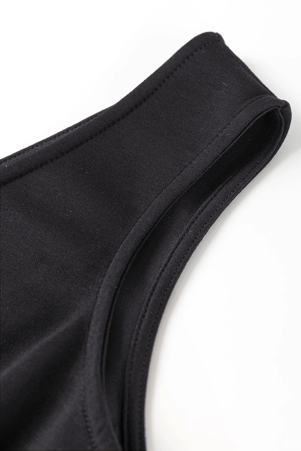 Black Wrap V Neck Sleeveless High Waist Jumpsuit - enhanced image 12