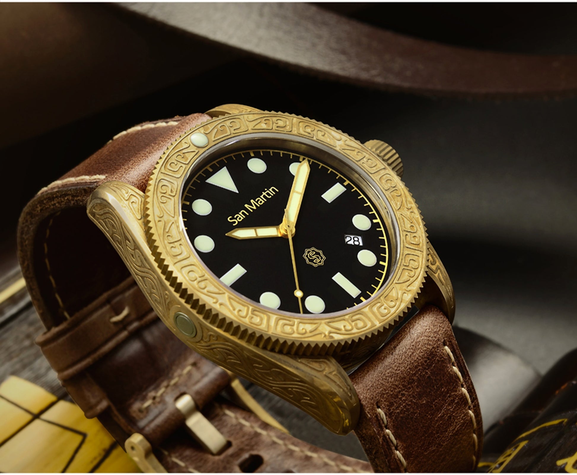 San Martin™ – Bronze Diver Automatic 200M - enhanced image 12
