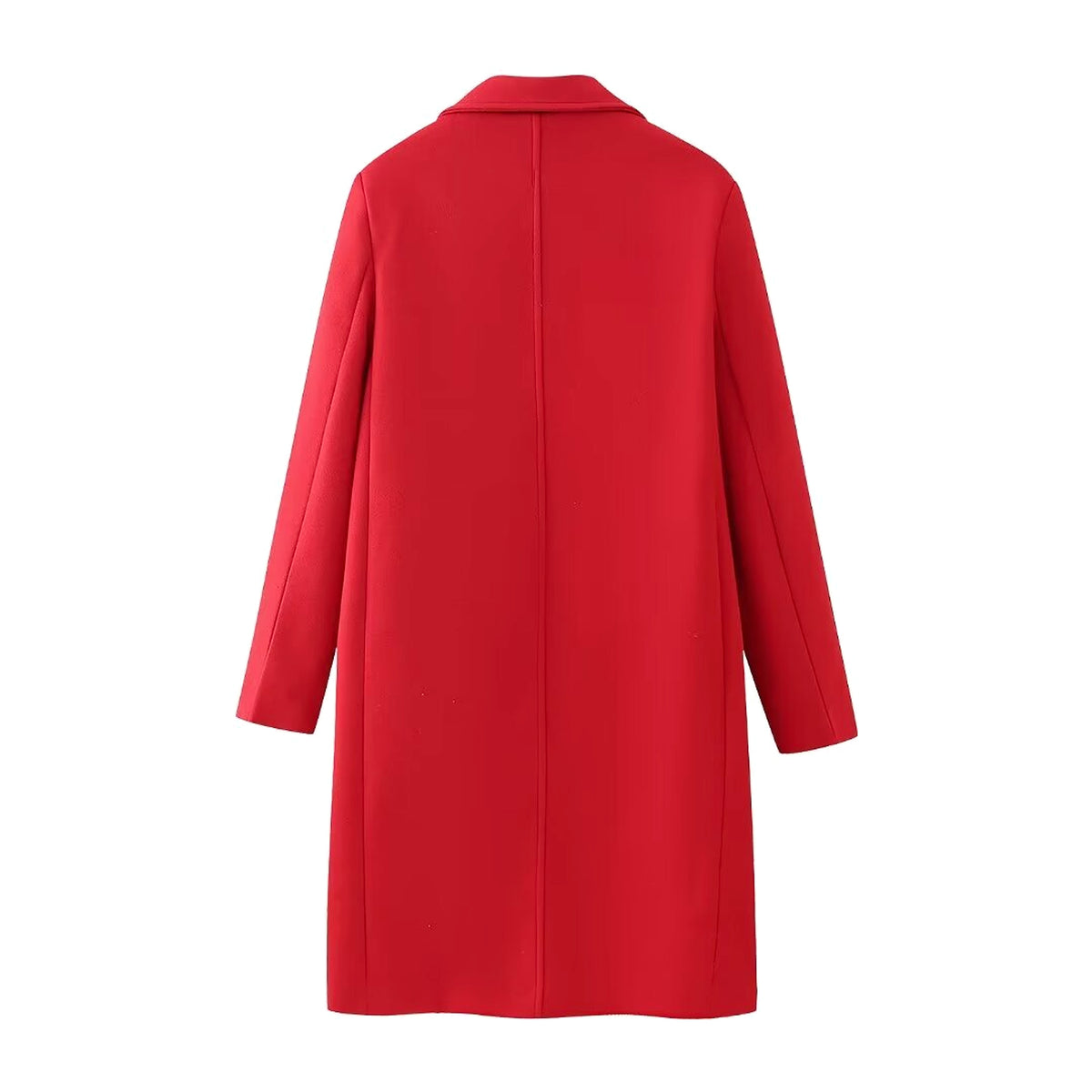 Double-Breasted Long Red Overcoat – Haute Edition 25 - enhanced image 12