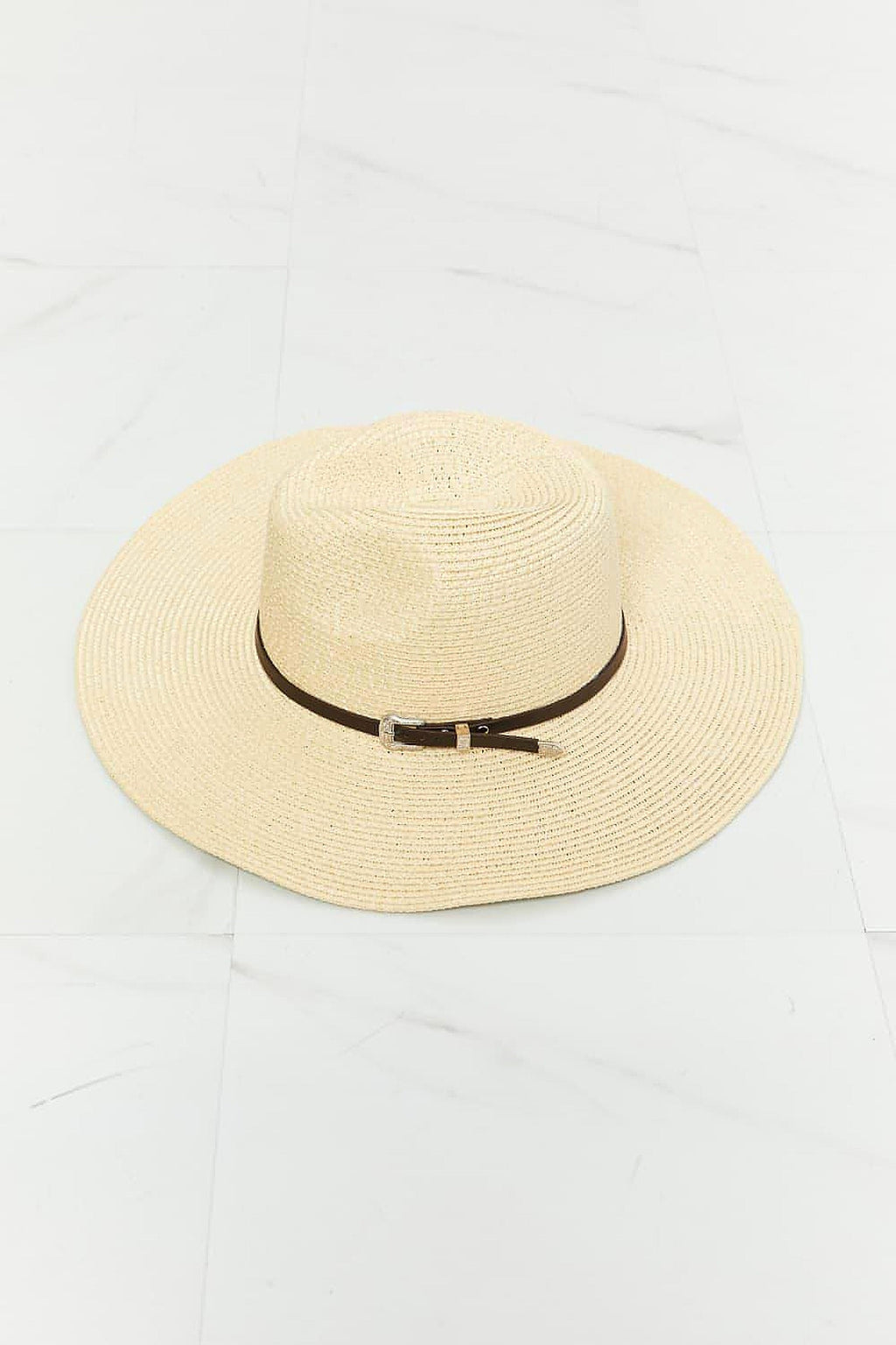 Fame Boho Summer Straw Fedora Hat - enhanced image 12