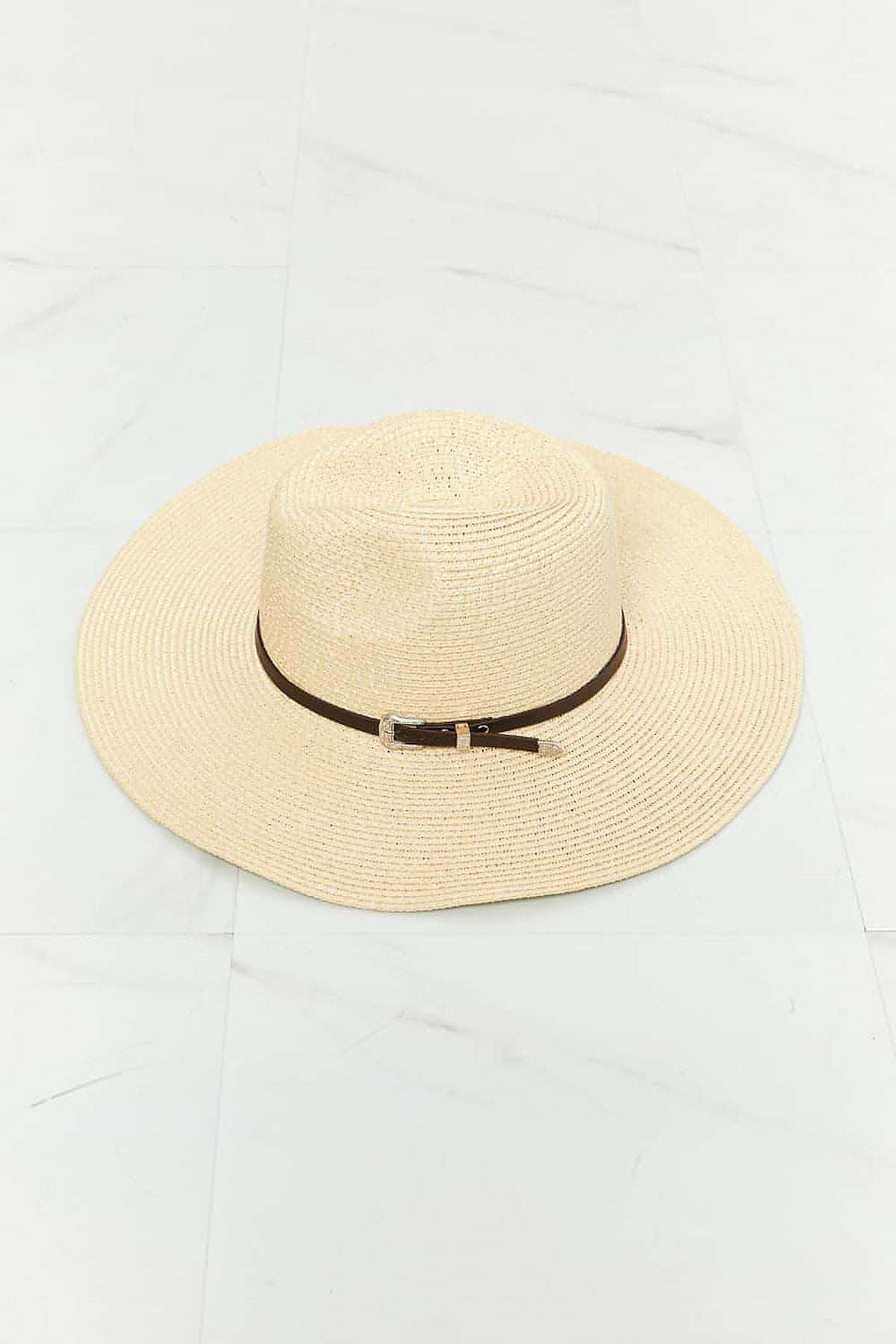 Fame Boho Summer Straw Fedora Hat - enhanced image 12