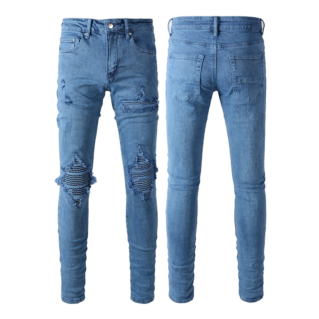 UrbanRift™ – Distressed Mid-Waist Street Jeans - enhanced image 12
