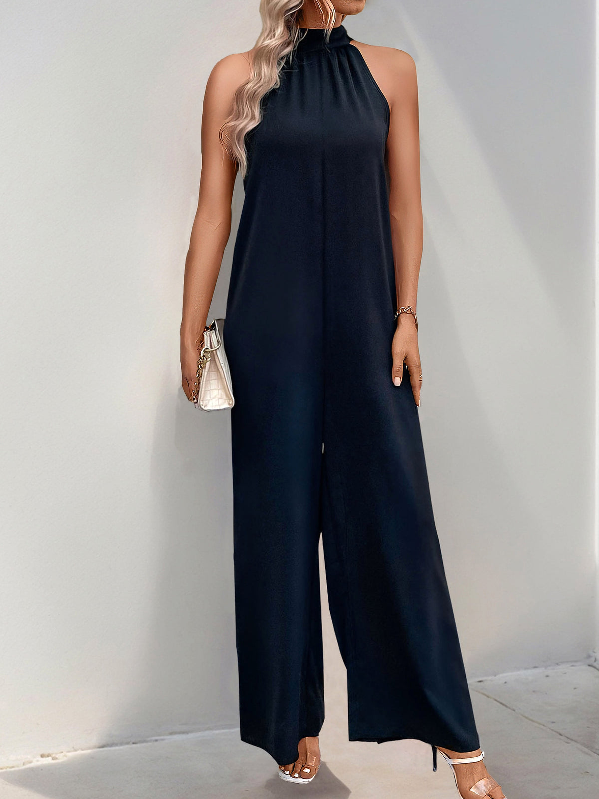 Fashion Jumpsuit Halter Straight Onesie - enhanced image 12