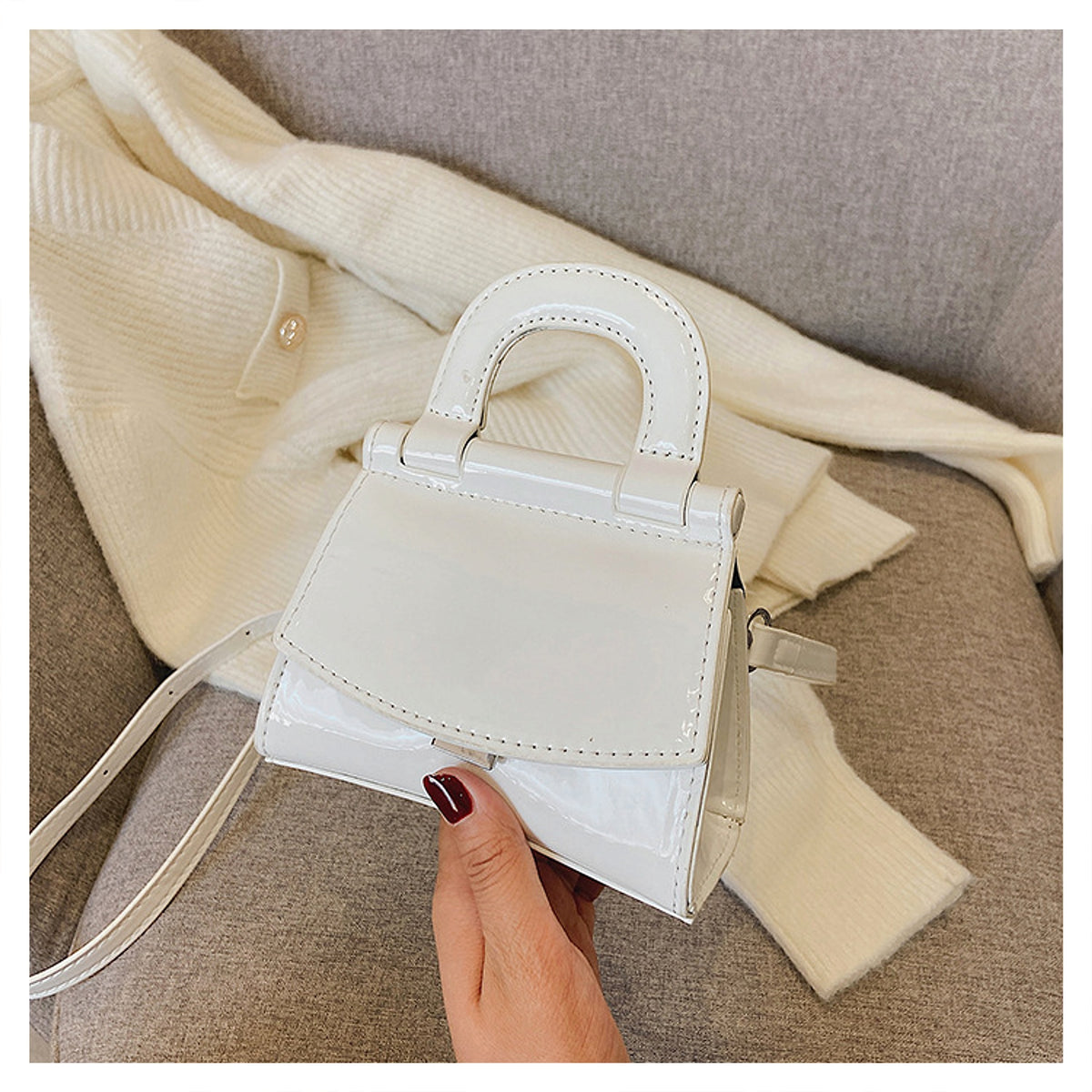 GlosséMini™ – Patent Leather Shine Bag - enhanced image 12