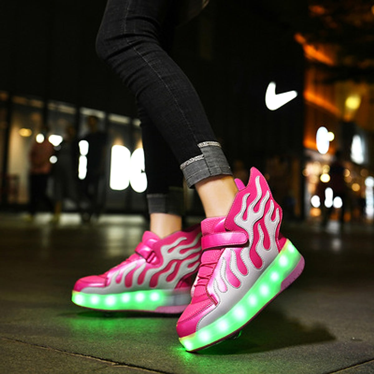 Heelys LED Luminous Rechargeable Lightweight Roller Shoes Two-wheeled Boys And Girls Light Shoes Wheel Shoes - enhanced image 12